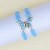 Fashion European American Style Butterfly Enamel Jewelry Four Piece Set For Women