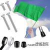 Universal Flag Pole Weights Kit High Durability Simple Installation Heavy Duty Flag