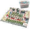 219 Pieces Army Men Soldier Set Toy Model Kids with Tanks Planes Battlefield
