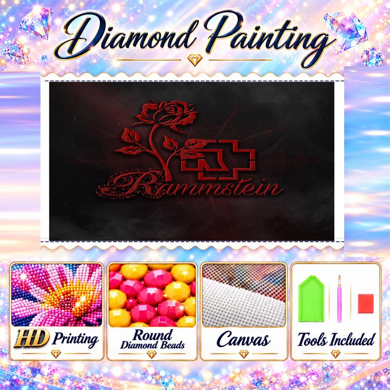 Rammstein Diamond Painting Kit 5D Full Drill DIY Diamond Mosaic Wall Art Home Decor