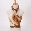 Ink Wash Printing Women Silk Scarf Sunscreen Shawl Head Neck Scarf  For Women