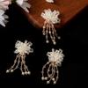 Available Crystal Flower Cluster Hairpin with Tassels - DIY Handmade Jewelry Accessories.