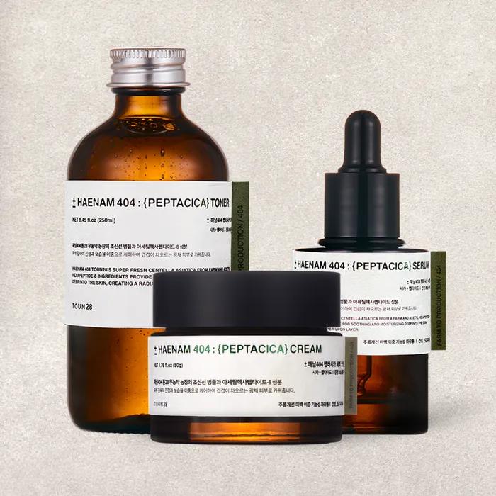 Haenam 404 Peptacica 3-piece set (toner 250ml + cream 50g + serum 30ml)