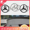 New 2025 Hot ABS Star Stickers Car Rear Trunk Emblem For Mercedes Benz S320 W164 W203 W204 W168 C180 E320 A200 GLE GLS CLS GLC C