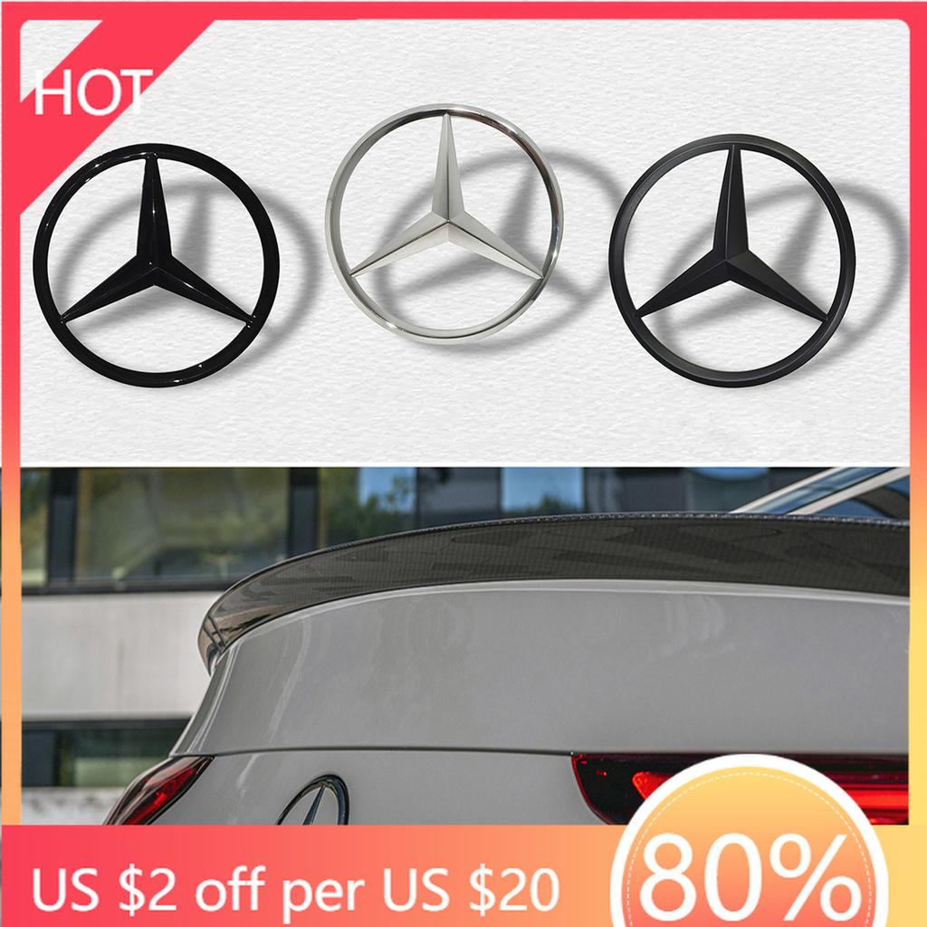 New 2025 Hot ABS Star Stickers Car Rear Trunk Emblem For Mercedes Benz S320 W164 W203 W204 W168 C180 E320 A200 GLE GLS CLS GLC C