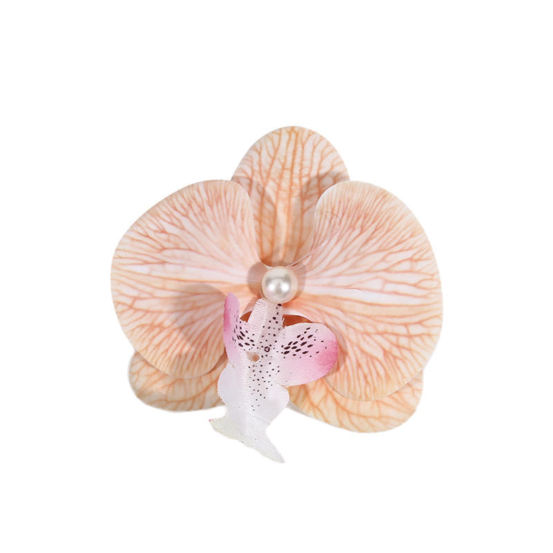 Women Girls Summer Beach Orchid Flower Hair Clip Hawaiian Boho Butterfly Orchid Hair Barrettes Hair Accessories