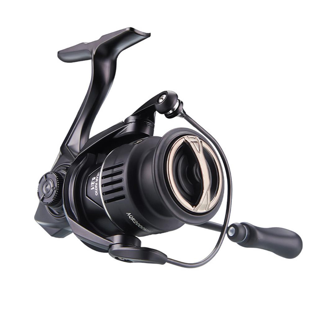 Carbon Fiber 6+1BB Spinning Reel 5.2:1 Speed Ratio Aluminum Alloy Gear Fishing Reel for Saltwater AQR2000MHG