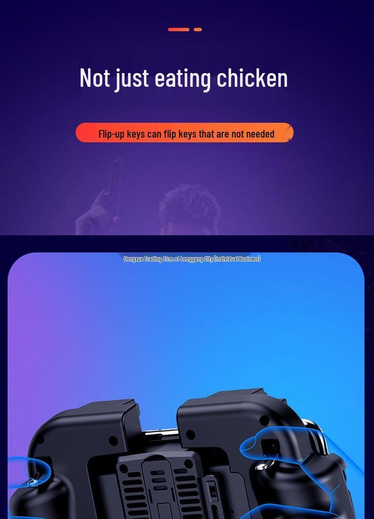 Elite Mobile Gaming Controller: New High-Energy Four-Finger & Six-Finger Modes for All Heroes