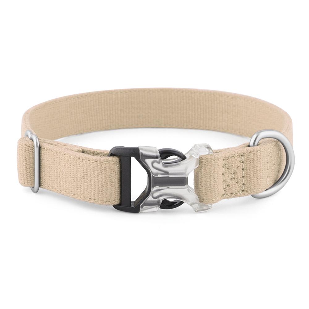 Cotton Linen Pet Collar for Small to Large Dogs - Neck & Leash Set for Huskies and Teddies
