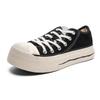 2026 Summer Trendy Men's Canvas Lace-up Shoes with Thick Sole for Height Increase