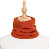 Unisex Wool Neck Gaiter: Faux Collar for Cervical Support, Thickened, Warm Knitted Scarf & Head Protector.
