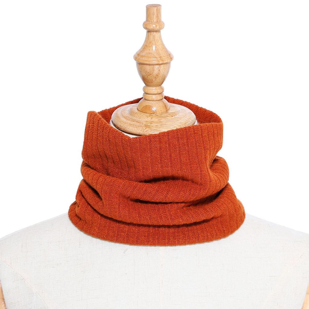 Unisex Wool Neck Gaiter: Faux Collar for Cervical Support, Thickened, Warm Knitted Scarf & Head Protector.