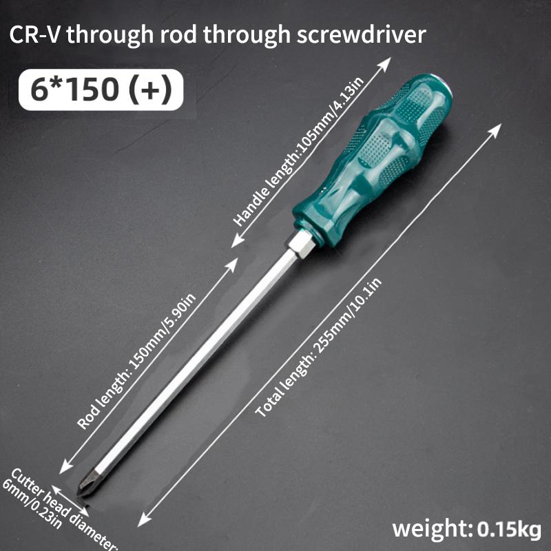 Super Hard High Manganese Steel Impact Screwdriver - Extended Heavy-Duty Bit for Auto & Woodworking Repairs