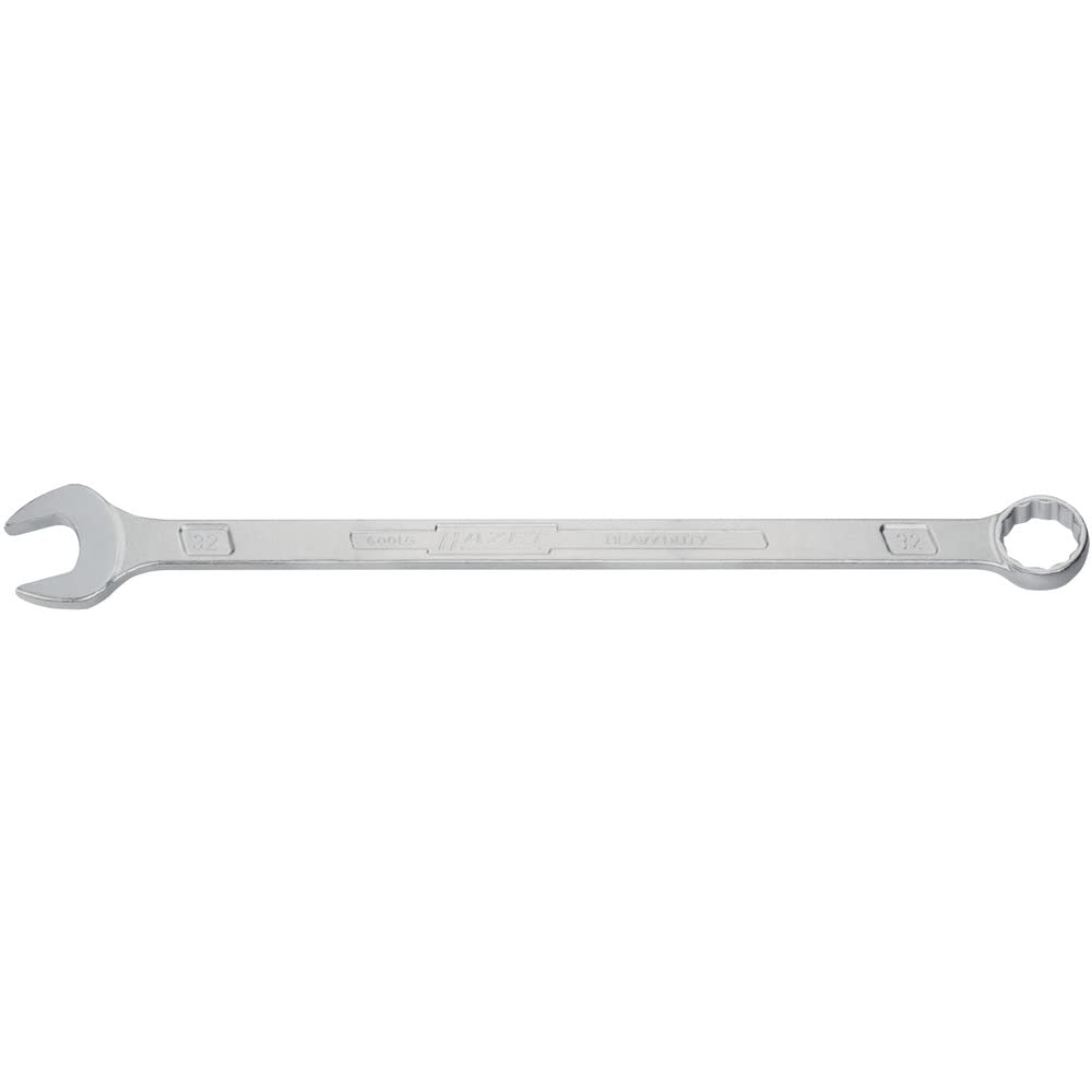 HAZET Combination Wrench, Extra Long, Slim Design, 16mm External Double Hex Profile, 29.01 x 3 x 3cm (Officially Imported from Japan), 600LG-16