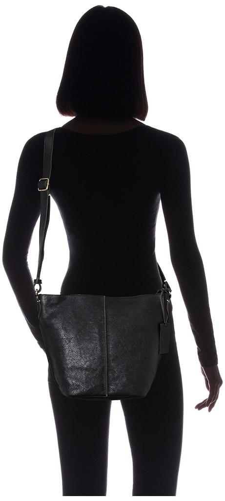 Peaks Peak YTA-1000BK Women's Cowhide Leather Shoulder Bag, Black