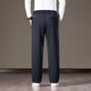 Fengxun Men's Premium Elastic Waist Straight Leg Casual Pants