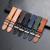 Genuine Calfskin Ultra-thin Watchband Watch Belt Strap Wristwatches Band 12mm 14mm 16mm 18mm 20mm 22mm 24mm Blue Beige Black