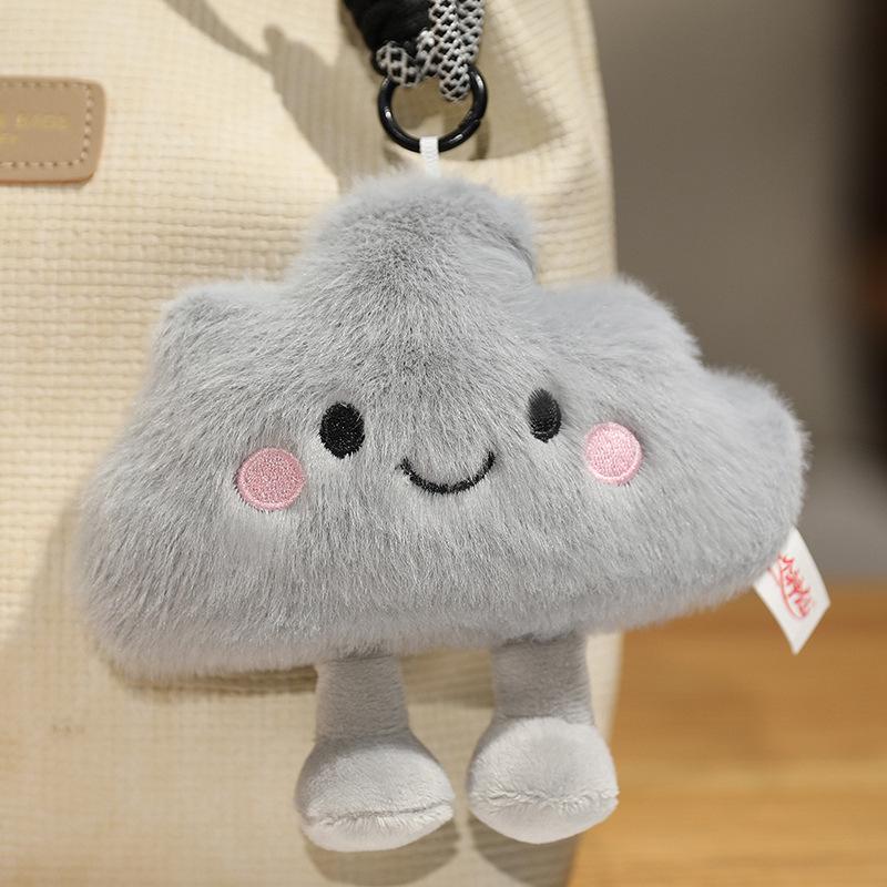 Adorable Cloud Cushion Plush Toy & Weather Doll Keychain for Backpack 15cm Keychain