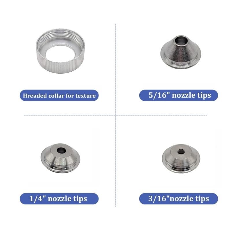 Texture Sprayer Orifice Tip Set for Wal-Board Drywall Texture Hoppers Guns Professional for Wal-Board Drywall Texture