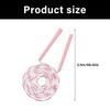 Regulable Length Colorful Beads Jump Rope with Nonslip Handle Durability Plastic Jump Rope for Sports Training