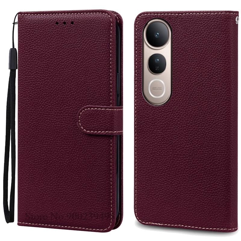 For Vivo V50 Lite Case Leather Wallet Flip Cover For Vivo V50 Lite 5G Case Stand Book Phone Cover Coque Fundas Shell