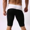 Herren Niedrig sitzende Slim Fit Fitnesshose Mode Kordelzug Color-Block Badehose Bequem eng anliegend Fünf-Punkt-Shorts