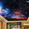 Deckenwandbild Moderne 3D-Tapete Kosmischer Sternenhimmel Weltraumtapete Wohnzimmerthema Hotel Wandmalereien