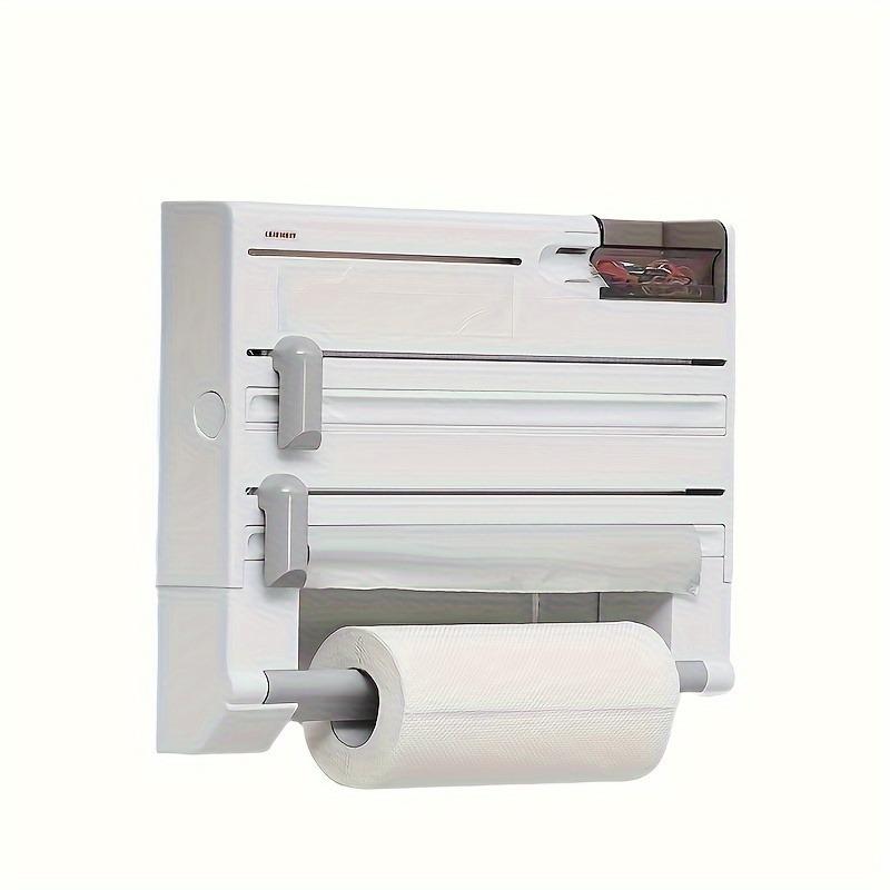 Multi-function Cling Film Cutter Wall Holder Tin Foil Paper Roll Authentic Wall Mounted Roll Dispenser For Tin Foil