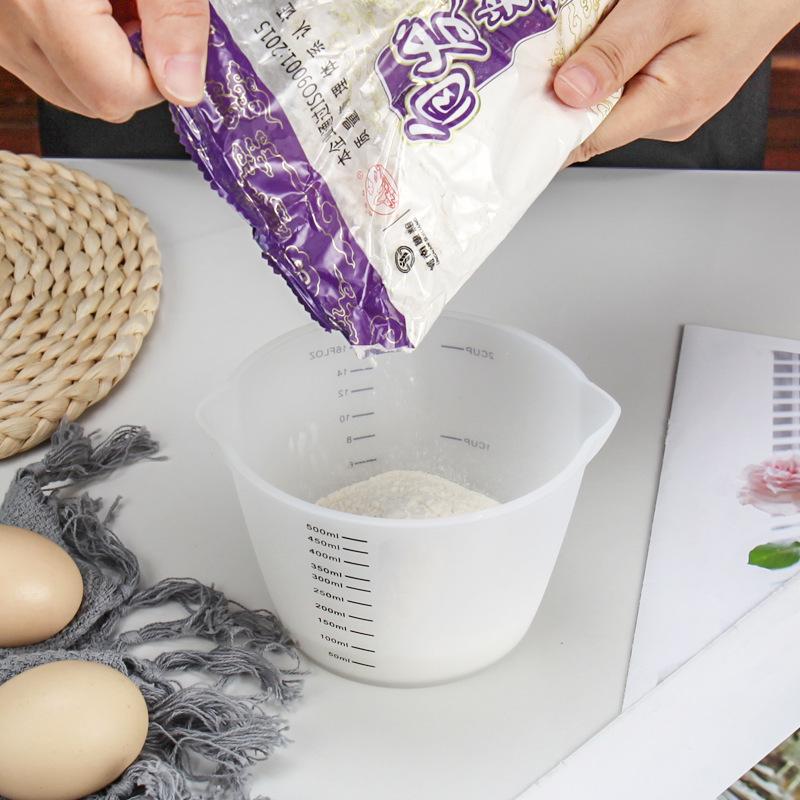 Heat-Resistant Silicone Measuring Cup Set: 125ml & 250ml - Ideal for Kitchen and Baking