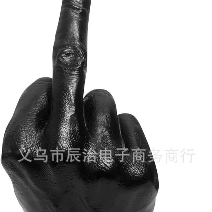 New product, personalized resin gesture, vertical middle finger, statue, finger sculpture, decorative home art ornament decoration