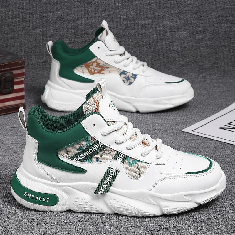 

Мужские легкие кроссовки, модные весенние кожаные сшитые дышащие туфли на платформе, повседневная мужская обувь для активного отдыха Zapatillas 39