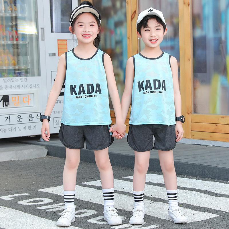 Детский сетчатый быстросохнущий спортивный комплект для отдыха — фото 9