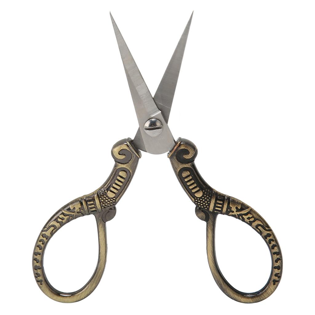 Embroidery Scissors Stainless Steel Vintage Small Portable Stitch Craft Scissors for Sewing DIY