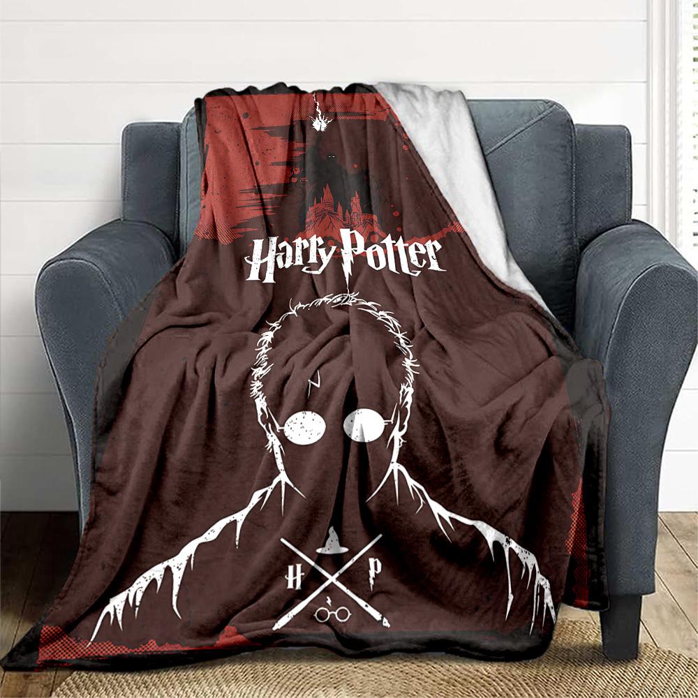 1pc Harry Potter Flannel Blanket, Soft Skin-Friendly with Digital Printing, Various Sizes Available for Family, Friends, Birthday, 145