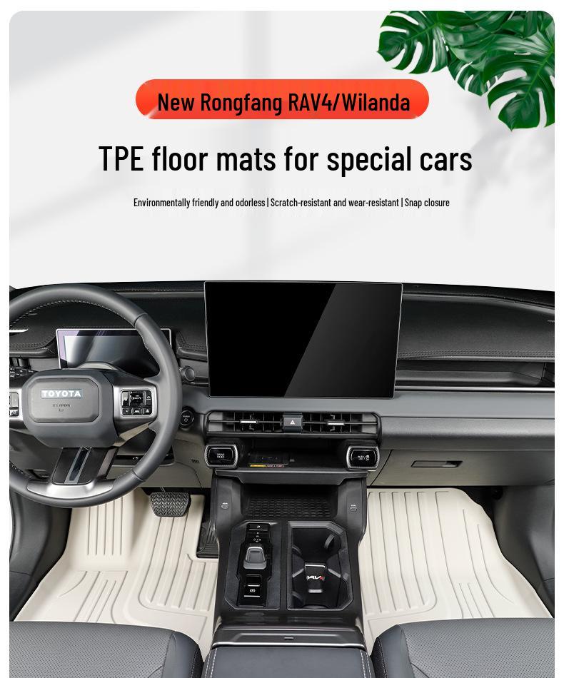 Toyota RAV4 2026 TPE Car Floor Mats & Interior Accessories Set