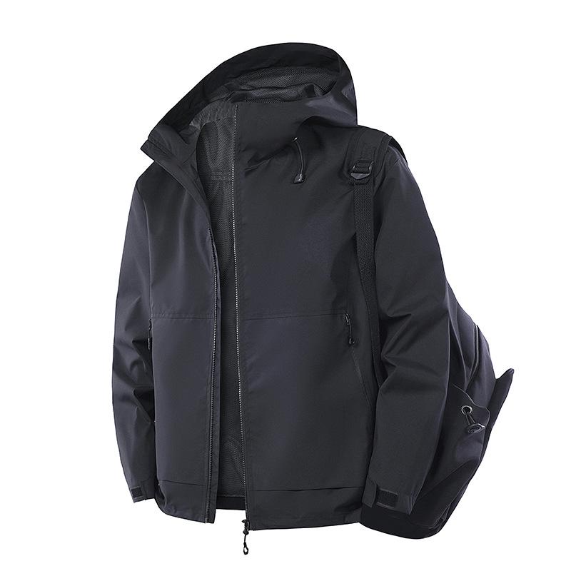 Herr Casual Huvjacka för Utomhusbruk - Höst/Vinterkappa