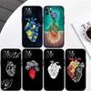 Calm Heart Art Phone Case for Samsung Galaxy Note 10 20 S23 S22 Ultra FE Plus M06 M15 M16 M35 M55