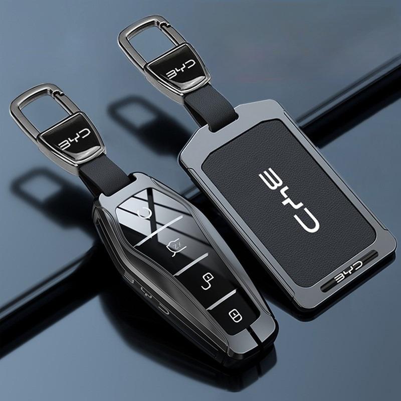 Auto NFC Kaart Afstandsbediening Sleutelhoes Fob Hoes Beschermer Houder Shell Voor BYD Tang DM Han EV Song PRO Qin PLUS DMI Sleutelhanger Accessoires