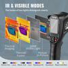 Thermal Imaging Camera, 320 x 240 Pixels Super Resolution with 2MP Visual Camera, 25Hz Refresh Rate Infrared Camera with -4℉~1022℉ Temp, 64G SD Card