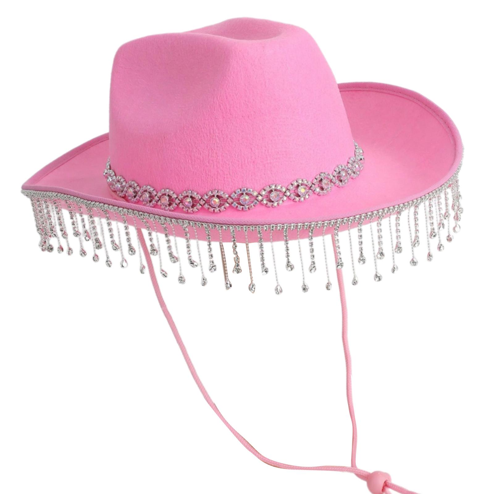 

Casual Denims Hat Trendy Rhinestones Hat Comfortable Outdoor Denims Hat for Travel Vacation and Casual Wear рожевий