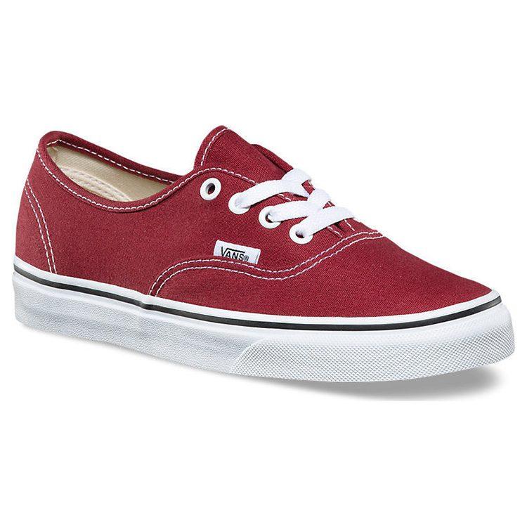 Vans Authentic Canvas Wear Resistant Low Tops Casual Skateboarding Shoes Unisex Red VN0A38EMQ9S