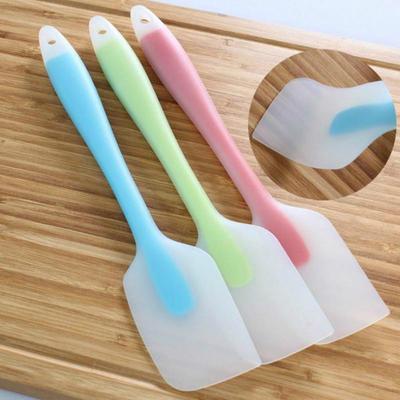 Espátulas de silicona antiadherentes para hornear, para mezclar harina y pasteles, color aleatorio J19