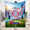 Bayern Munich Jersey Personalized Text Blanket Multi-purpose Customizable Blanket Soft & Cozy for Seaside Nap Home Decor Living Room for All Occasions