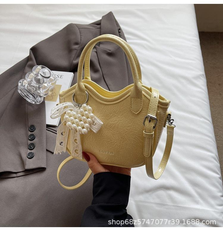 Women's 2025 New Fashion Niche Design Bucket Bag Daily Simple One Shoulder Crossbody Bag