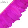 2M Dyed 13-18CM White Goose Feather Trims Real Geese Feather Ribbon Fringe  Dress Skrit DIY Craft Sewing Material Feathers
