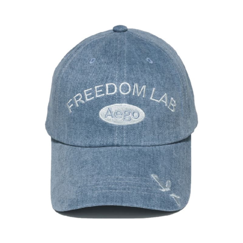 AEGO Freedom Lab Signature logo cap_light denim