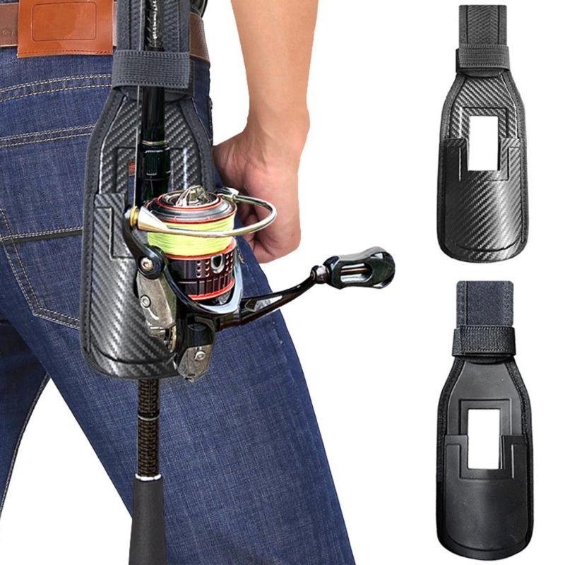 Fishing Rod Bag Fishing Poles Hanger Rack Fishing Belts Waist Rod Holders Black Fishing Poles Holding Belt Rod Inserter