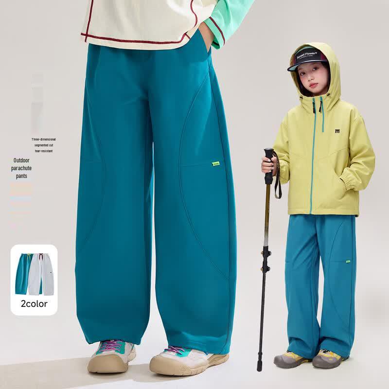 Girls' Casual Wide-Leg Outdoor Sports Pants
