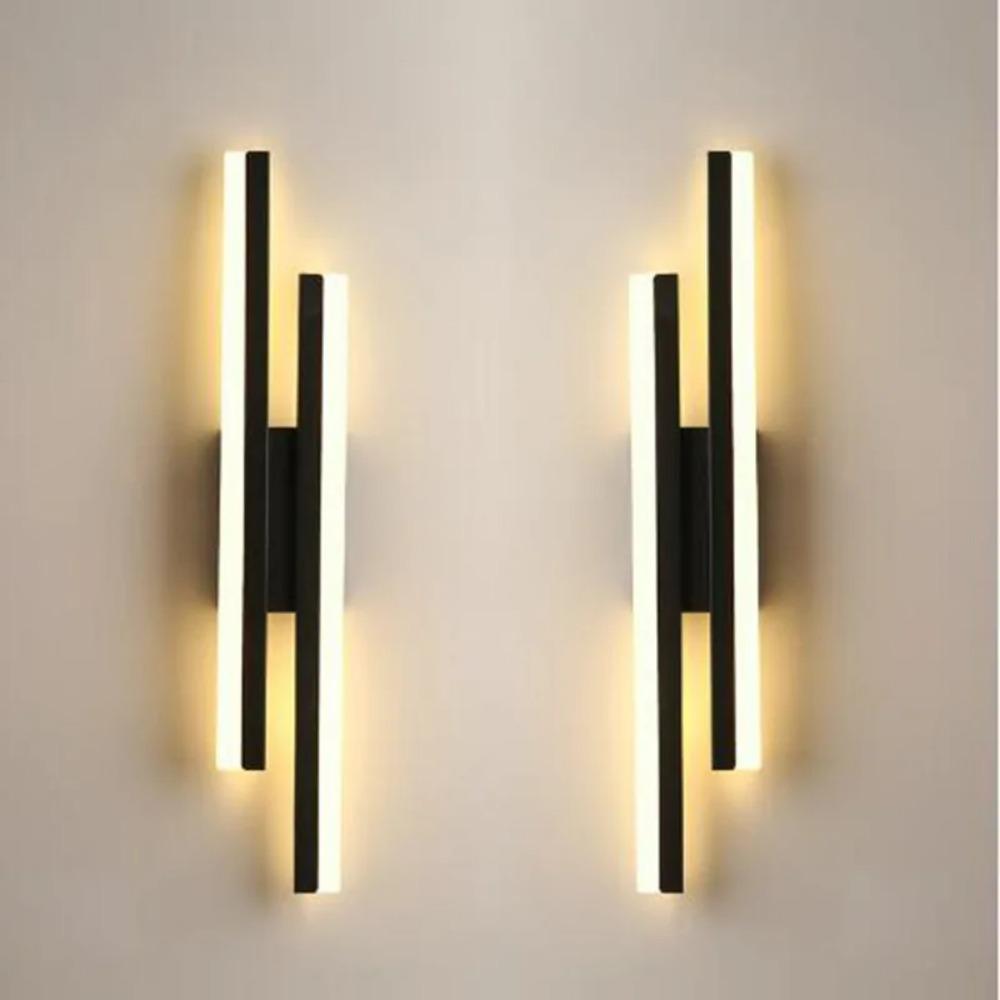Led Wall Lamp Gold Wall Sconce Light Black Creative Minimalist Bedroom Bedside Wall Lamp