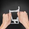 Polycarbonate bicycle bottle holder for bottles of 51-73 mm diameter - white